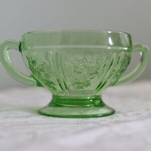 EUC Footed Open Sugar Bowl Sharon Green EUC